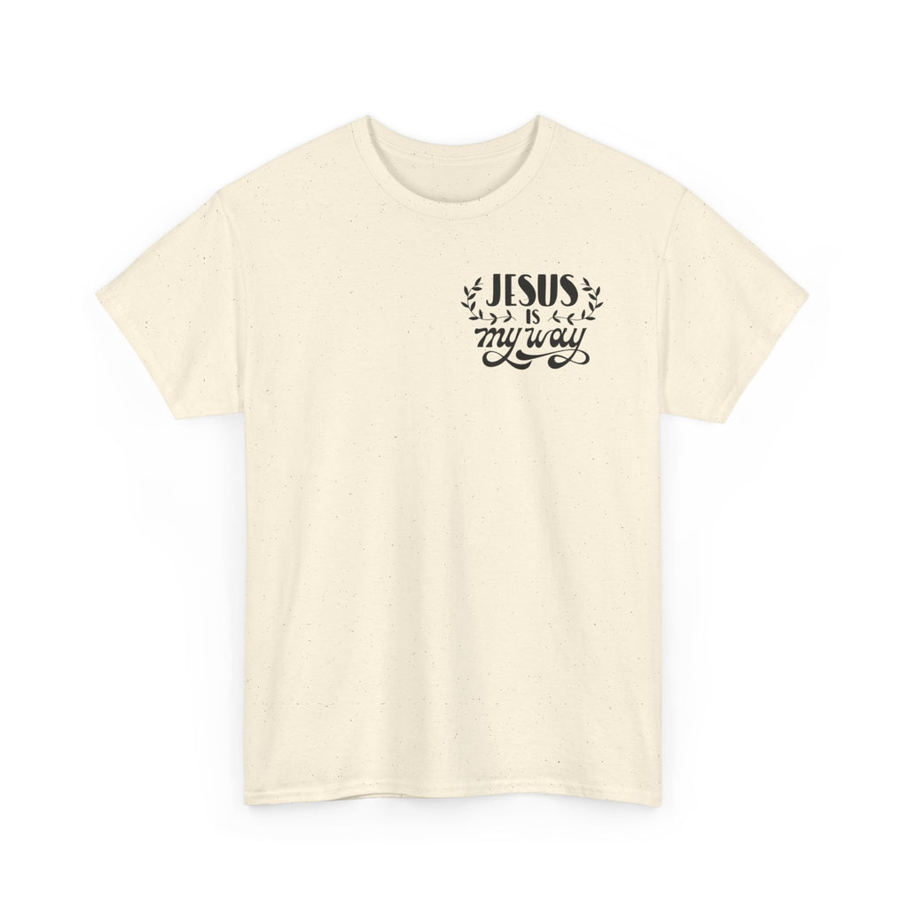Faith Adventure T-Shirt — "Jesus Is My Way" with Psalms 119:105 Nature Design