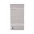 Cali Embroidered Throw Blanket — Lightweight Striped Fringe Beach & Home Towel