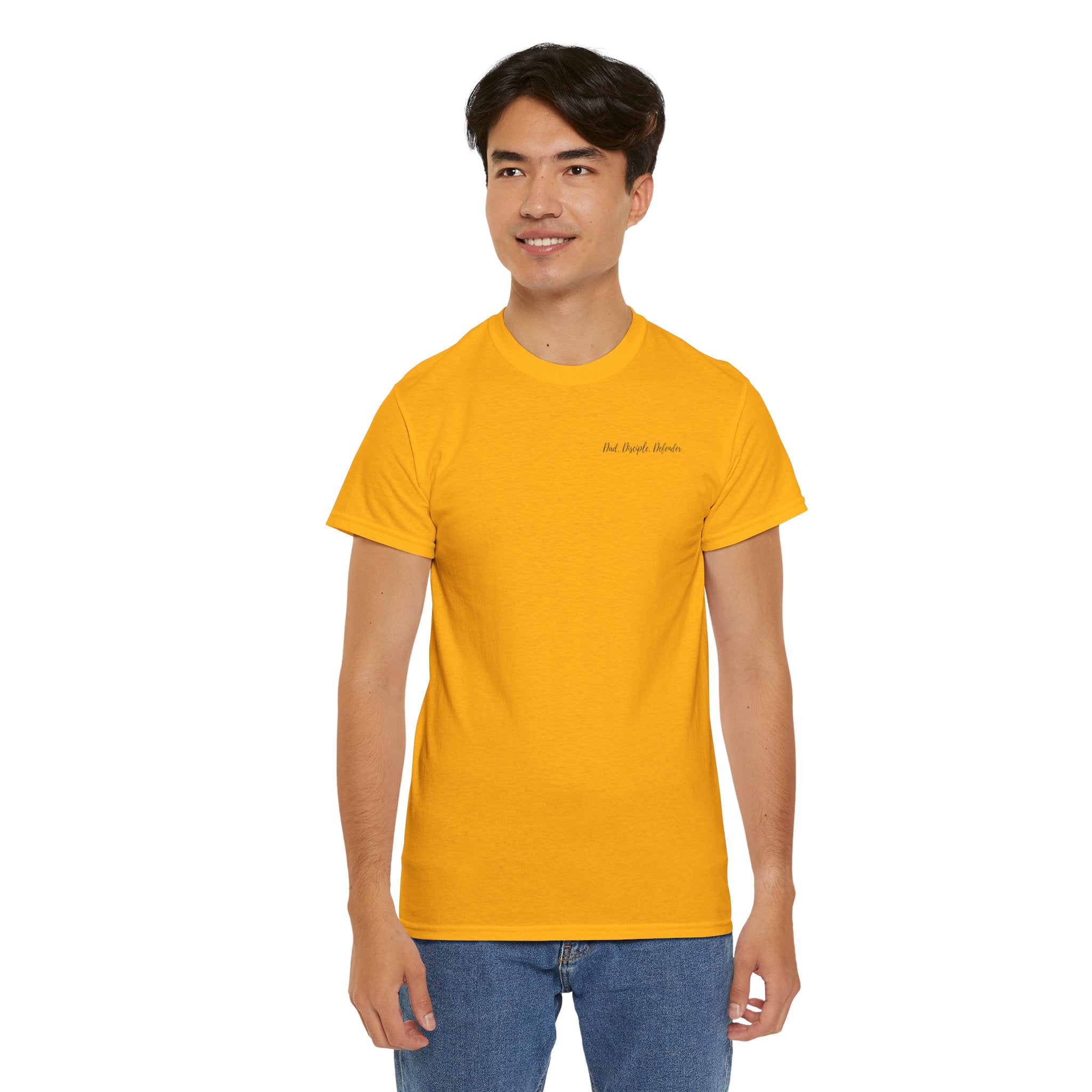 DAD. DISCIPLE. DEFENDER. Unisex Heavy Cotton Tee