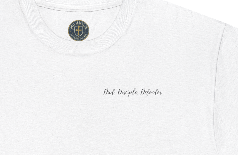 DAD. DISCIPLE. DEFENDER. Unisex Heavy Cotton Tee