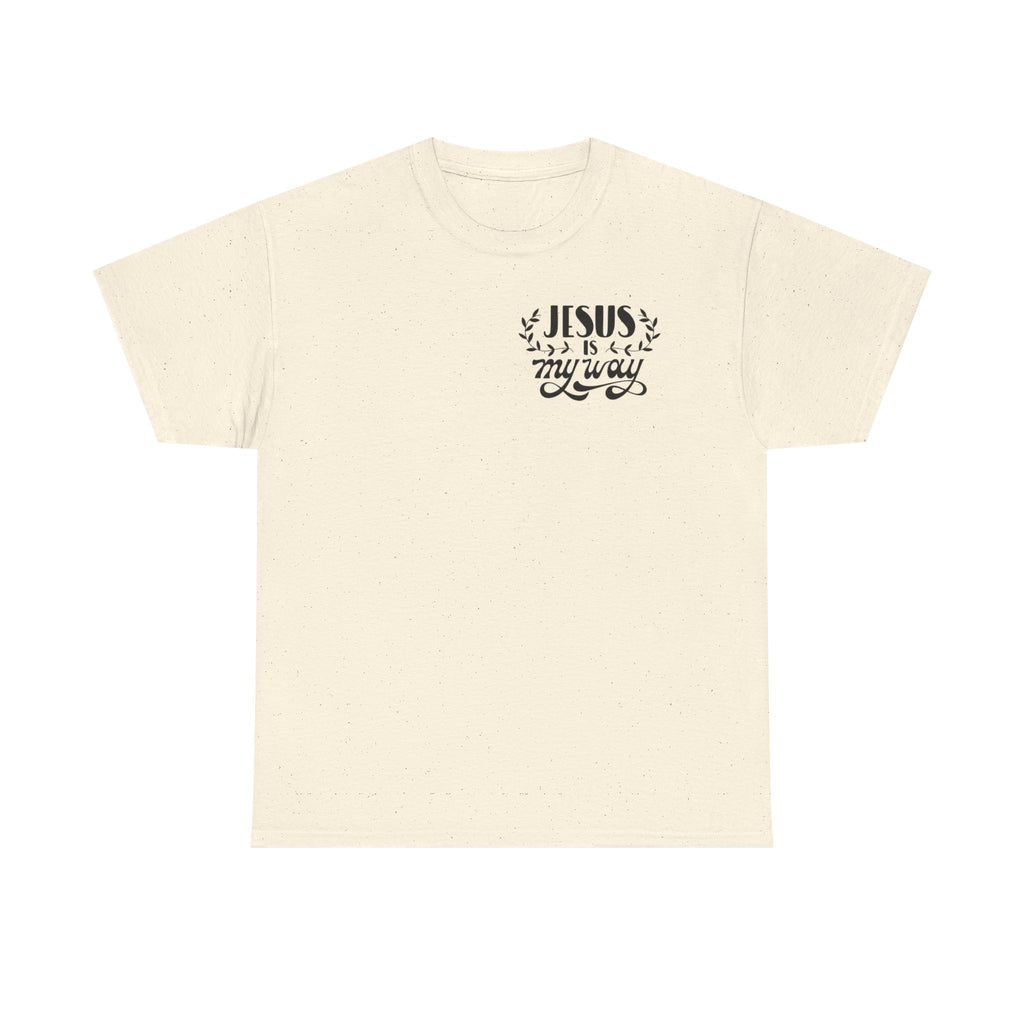 Faith Adventure T-Shirt — "Jesus Is My Way" with Psalms 119:105 Nature Design
