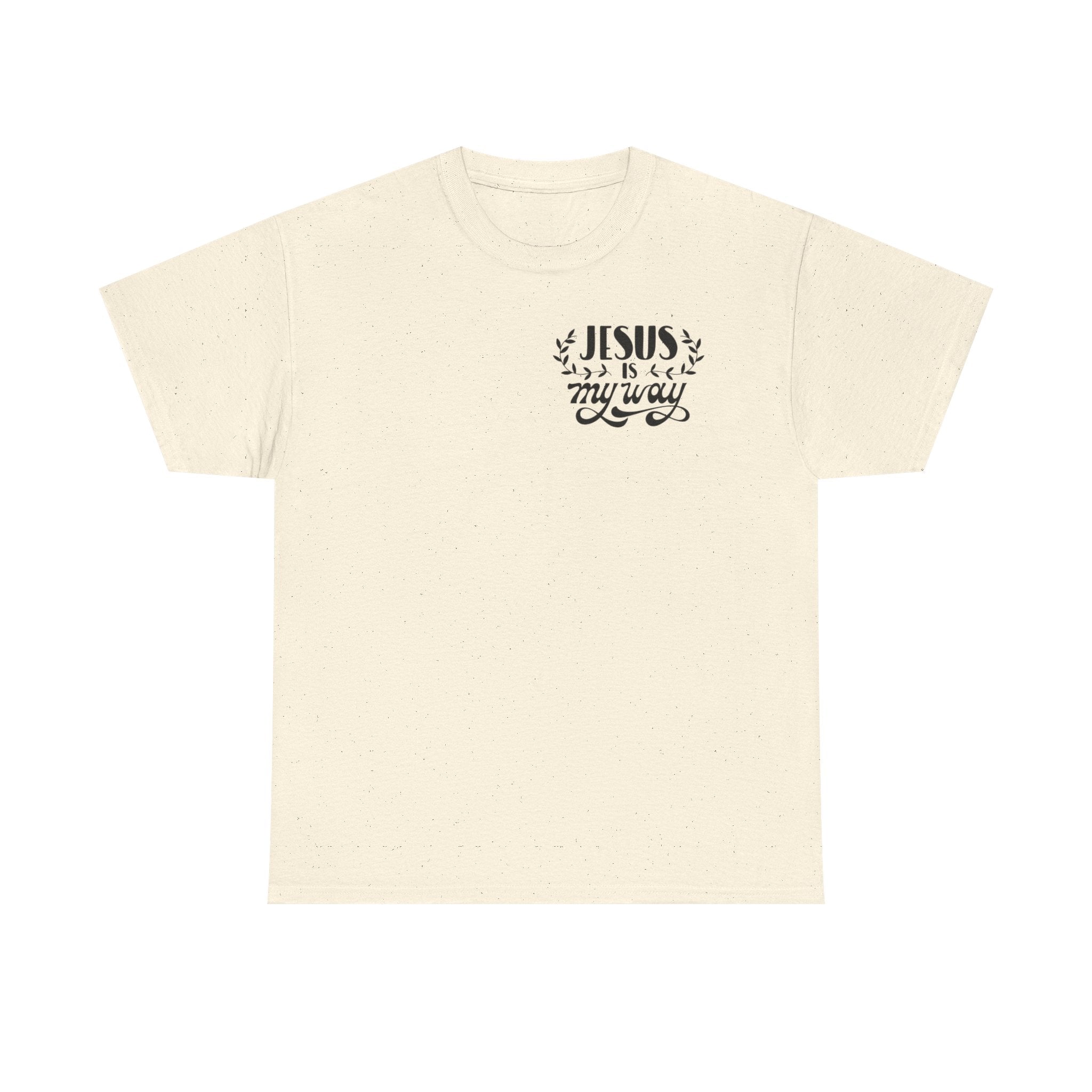 Faith Adventure T-Shirt — "Jesus Is My Way" with Psalms 119:105 Nature Design