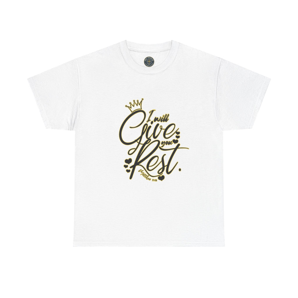 Give Rest T-Shirt — Inspirational 'I Must Give Rest' Graphic Tee