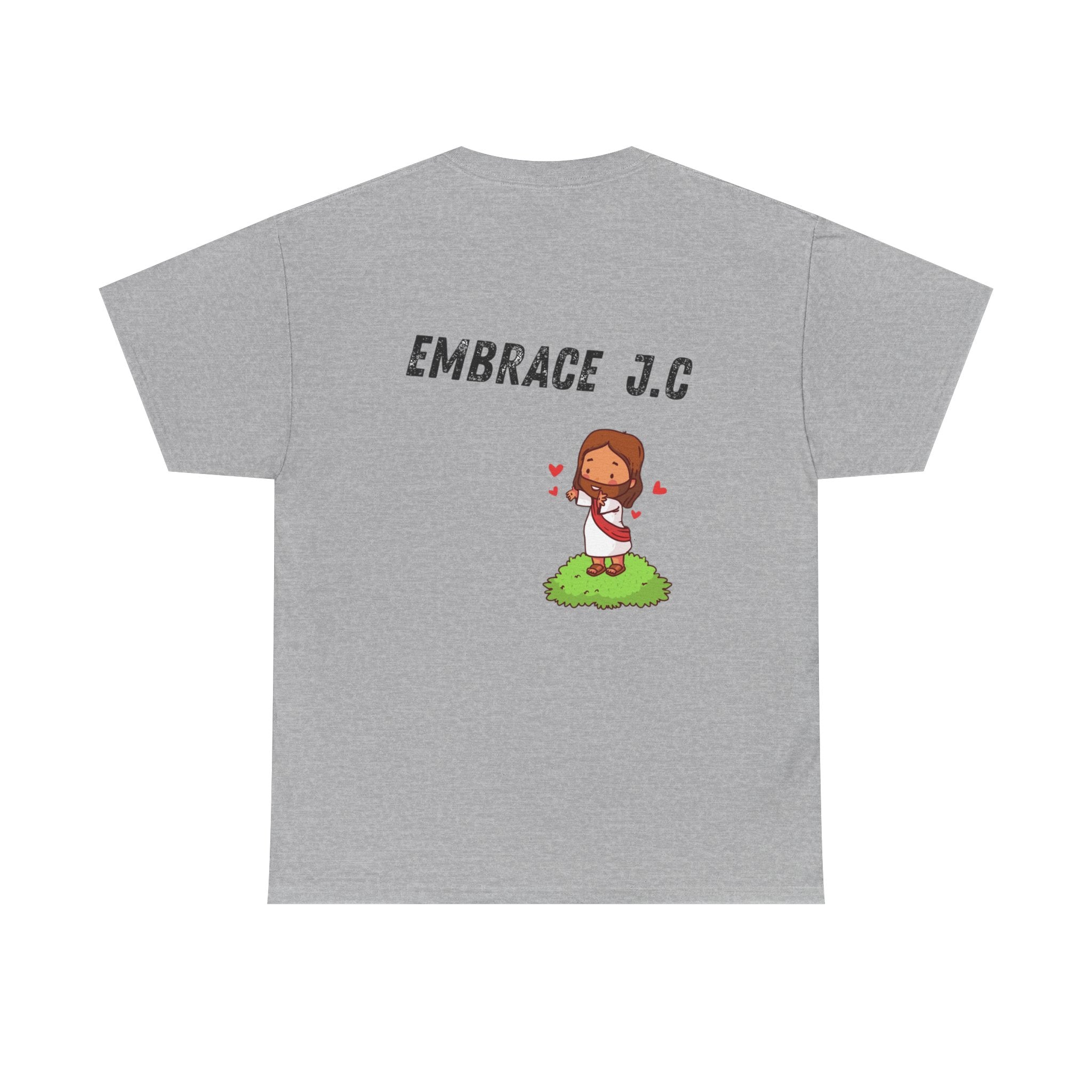 Christian Tee — “Embrace J.C.” Front Alien ‘Forget E.V.’ Graphic Shirt
