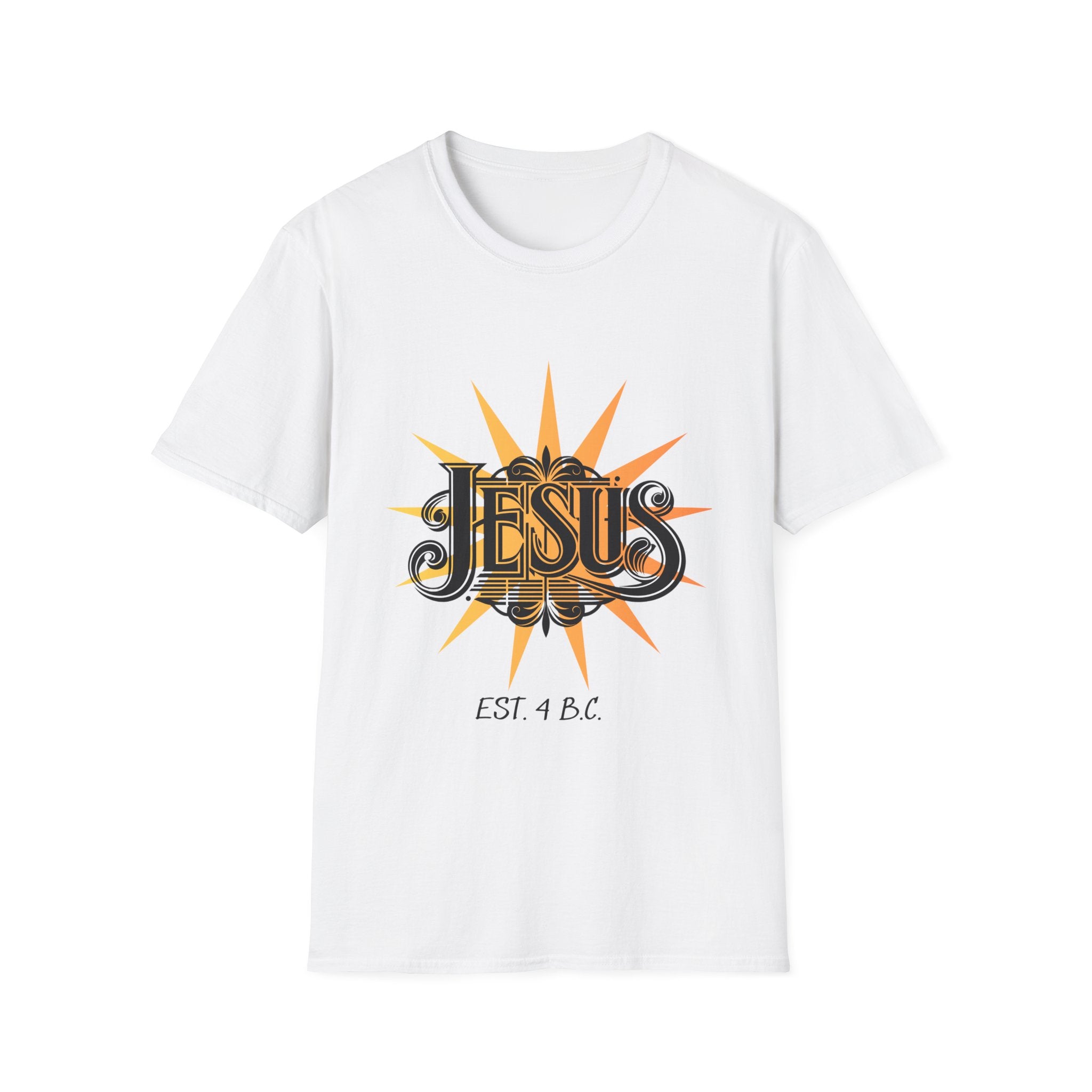 Jesus Est. 4 B.C. T-Shirt — Vintage Sun Religious Tee