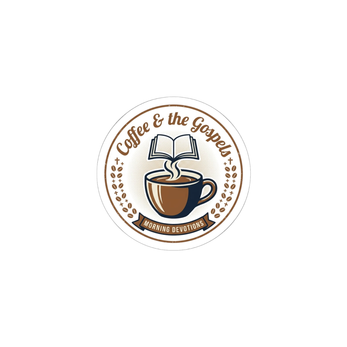 Coffee & The Gospel Kiss-Cut Stickers