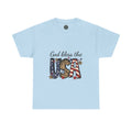God Bless the USA Tee — Patriotic Leopard & Flag Graphic T-Shirt
