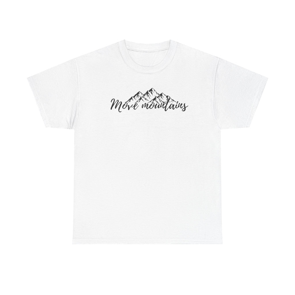 Faith Flower Tee — "More Mountains" Mountain Graphic T‑Shirt